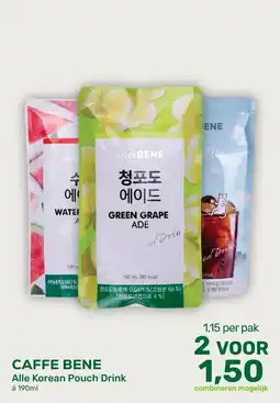 Amazing Oriëntal Caffebene alle korean pouch drink aanbieding