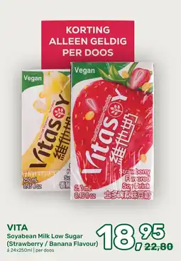 Amazing Oriëntal Vita Soyabean Milk Low Sugar aanbieding