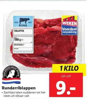 Lidl Runderriblappen aanbieding