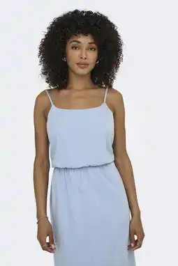 Wehkamp ONLY denim zomerjurk light blue denim aanbieding