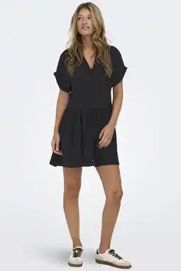 Wehkamp ONLY korte blousejurk - zwart aanbieding
