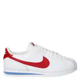 Wehkamp Nike Cortez leren sneakers wit/rood aanbieding