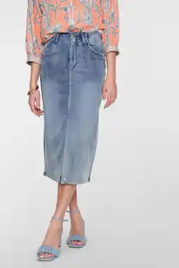 Wehkamp Geisha denim spijkerrok medium blue denim aanbieding