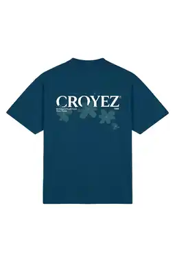 Wehkamp Croyez oversized T-shirt met backprint donkerblauw aanbieding