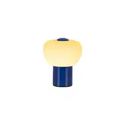 Wehkamp Lucide GUSTAV - Oplaadbare Tafellamp - Accu/Batterij - Ø 8 cm - LED Dimb. - 1x0,8W 2700K - Blauw aanbieding