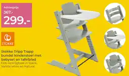 Prenatal Stokke Tripp Trapp bundel kinderstoel met babyset en tafelblad aanbieding