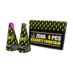 Zena Vuurwerk Zena Assorti Fountain 4 stuks (40) aanbieding