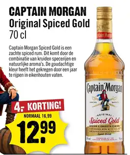 Dirck 3 Captain Morgan Original Spiced Gold aanbieding
