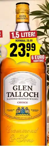 Dirck 3 Glen Talloch Blended Scotch Whisky Choice aanbieding