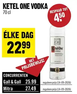 Dirck 3 Ketel One Vodka aanbieding