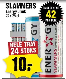 Dirck 3 slammers energy drink aanbieding