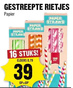 Dirck 3 Paper straws aanbieding