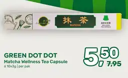 Amazing Oriëntal Green dot dot Matcha Wellness Tea Capsule aanbieding