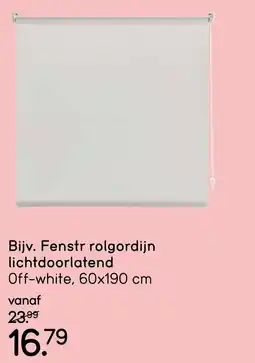 Leen Bakker Fenstr rolgordijn lichtdoorlatend aanbieding