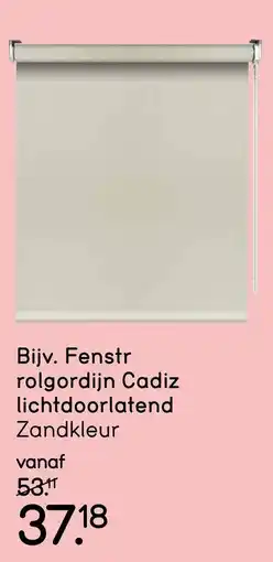 Leen Bakker Fenstr rolgordijn Cadiz lichtdoorlatend aanbieding