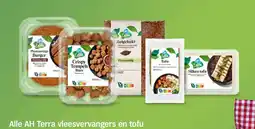 Albert Heijn Alle AH Terra vleesvervangers en tofu aanbieding