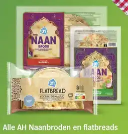 Albert Heijn Alle AH Naanbroden en flatbreads aanbieding
