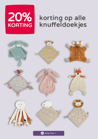 Prenatal Op alle Knuffeldoekjes aanbieding