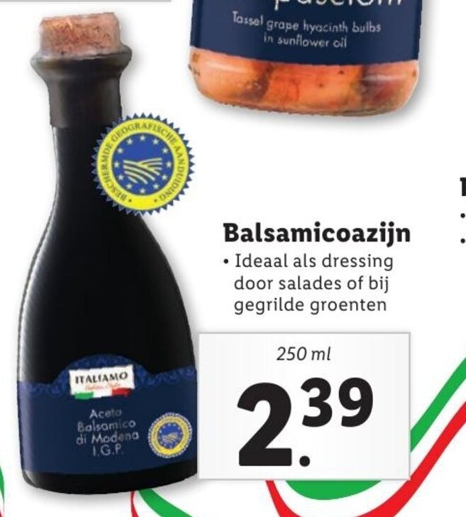 Balsamicoazijn 250ml aanbieding bij Lidl
