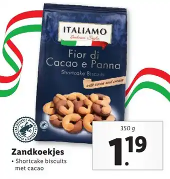 Lidl Zandkoekjes 350g aanbieding