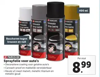 Lidl Sprayfolie voor auto's aanbieding