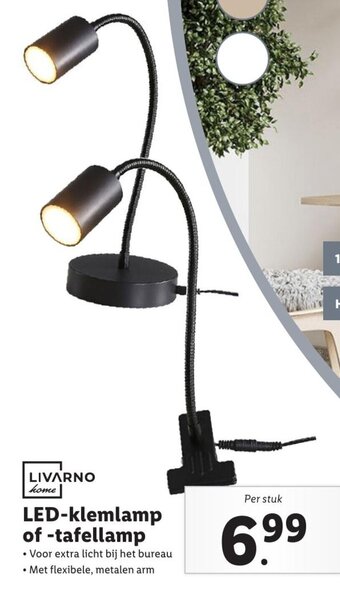 Lidl LED-klemlamp of -tafellamp aanbieding