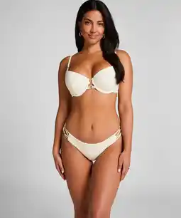 Hunkemoller Hunkemöller Bikinibroekje Crochet Wit aanbieding