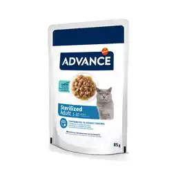 Zooplus 36 x 85 g + 12 x 85 g gratis! Advance natvoer voor katten 46 x 85 g - Sterilized Kabeljauw aanbieding