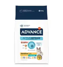 Zooplus 8 ,5 kg + 1,5 kg gratis! Advance droogvoer voor katten - Sterilized Sensitive Zalm 10 kg aanbieding