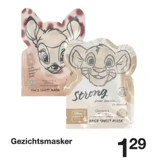 Zeeman Gezichtsmasker aanbieding