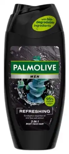 De Online Drogist Palmolive Men Refreshing 3-In-1 Body Face Hair 250ML aanbieding