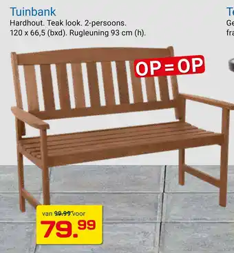 Kluswijs Tuinbank aanbieding