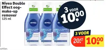 Kruidvat Nivea double effect oog- make-up remover 125 ml aanbieding