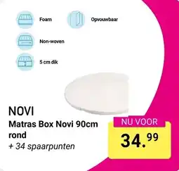Van Asten BabySuperstore Novi matras box novi 90cm rond aanbieding
