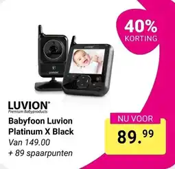 Van Asten BabySuperstore Luvion Babyfoon Luvion Platinum X Black aanbieding