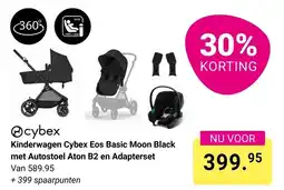 Van Asten BabySuperstore cybex kinderwagen cybex eos basic moon black met autostoel aton b2 en adapterset aanbieding