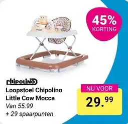 Van Asten BabySuperstore chipolino loopstoel chipolino little cow mocca aanbieding