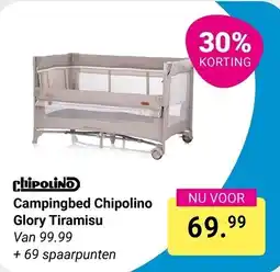 Van Asten BabySuperstore chipolino Campingbed Chipolino Glory Tiramisu aanbieding