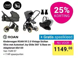 Van Asten BabySuperstore Kinderwagen Roan IVI 2.0 Vintage Sicilian aanbieding