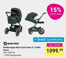 Van Asten BabySuperstore Maxi-Cosi Kinderwagen Maxi-Cosi Fame V1 Twillic Green aanbieding