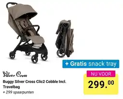 Van Asten BabySuperstore Silver Cross Buggy Silver Cross Clic2 Cobble Incl. Travelbag aanbieding