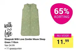 Van Asten BabySuperstore With Love Slaapzak Zonder Mouw Sleep aanbieding