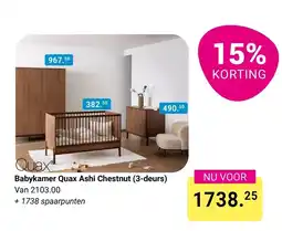 Van Asten BabySuperstore Quax Babykamer Quax Ashi Chestnut (3-deurs) aanbieding
