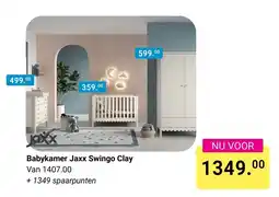 Van Asten BabySuperstore Jaxx Babykamer Jaxx Swingo Clay aanbieding