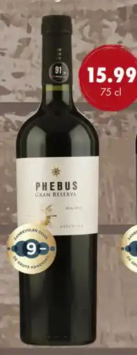 uw topSlijter Phebus gran reserva aanbieding