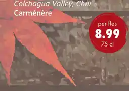 uw topSlijter Colchagua Valley, Chili Carménère aanbieding