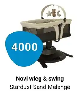 Van Asten BabySuperstore Novi wieg & swing Stardust Sand Melange aanbieding