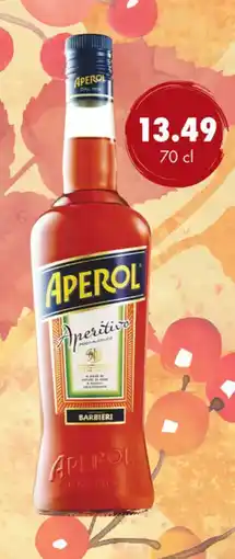 uw topSlijter Aperol Aperitivo aanbieding