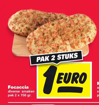 Nettorama Focaccia pak 2 x 150 gr. aanbieding