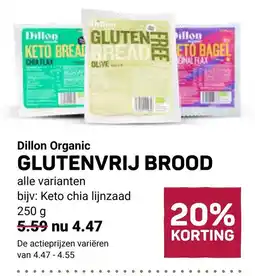 Ekoplaza Dillon Organic GLUTENVRIJ BROOD aanbieding